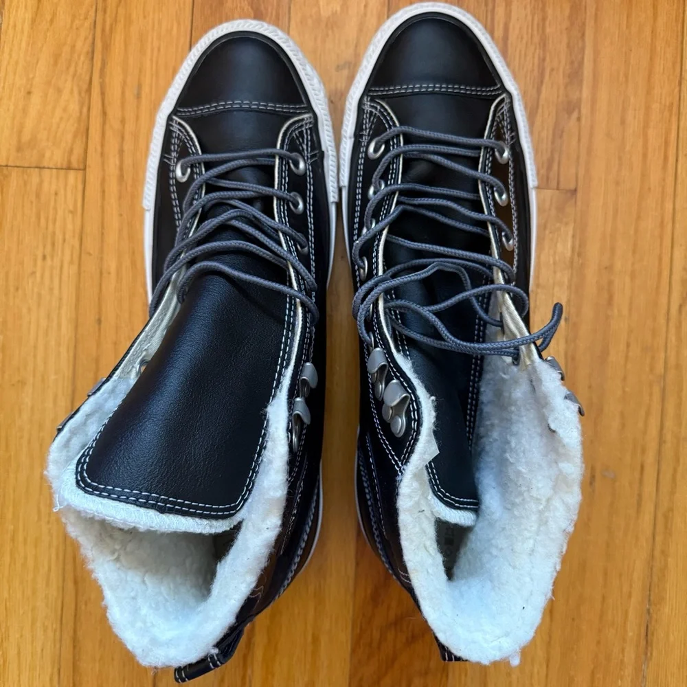 Converse Black and White Sneakers - Picture 3 of 6